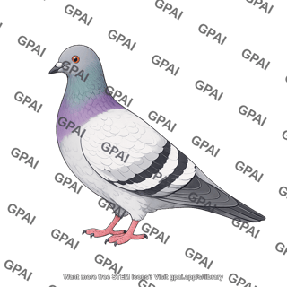 Rock pigeon columbia livia