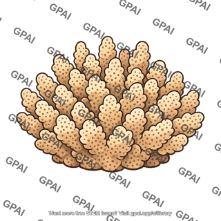 Tropical reef coral