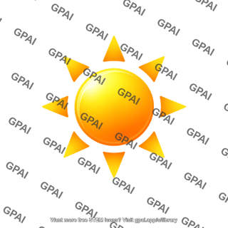 Sun yellow symbol