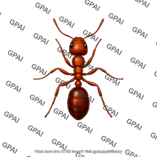 Red imported fire ant worker solenopsis invicta dorsal