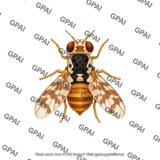 Mediterranean fruit fly male ceratitis capitata
