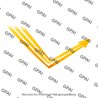 Golden bent arrow