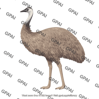 Emu dromaius novaehollandiae