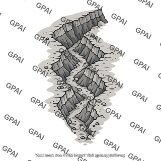 Erosion gully in ash