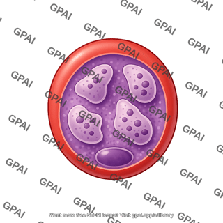 P. malariae 5. female gametocyte