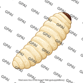 Common bean beetle callosobruchus maculatus larvae