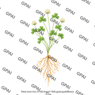 Subterranean clover with roots 2