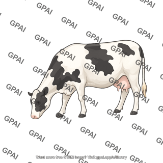 Cow grazing