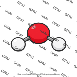 Water vapor molecule