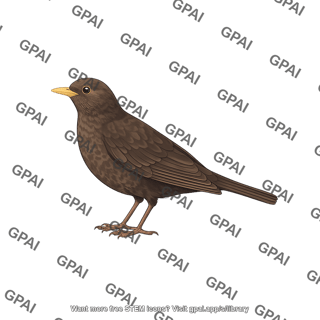 Common blackbird female