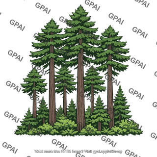 Douglas fir forest old growth