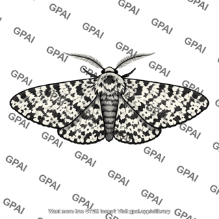 Adult male peppered moth
