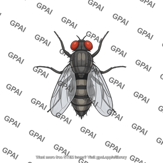 Housefly dorsal view