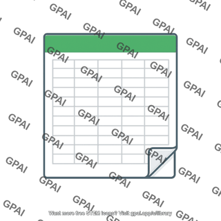 Excel spreadsheet