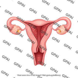 Cow uterus cut