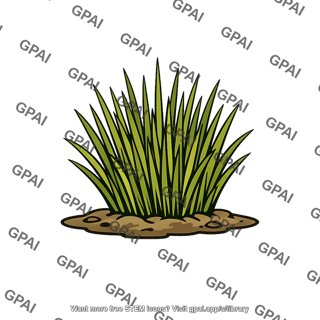 Salt marsh grass tuft