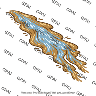 Muddy runoff