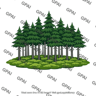 Boreal forest moss floor