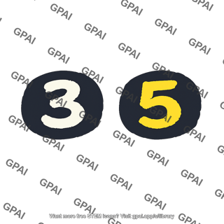 Painted number mark