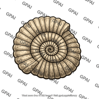Ammonite fossil