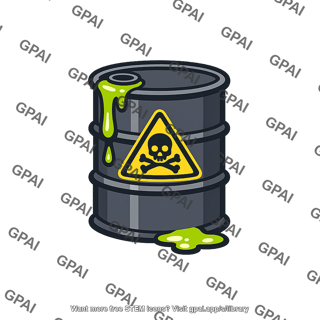 Toxic waste barrel