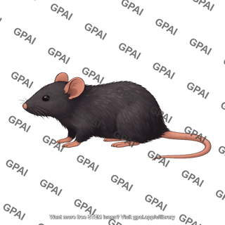 Mouse black old lateral