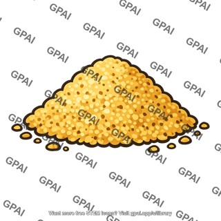 Food supply granular mound