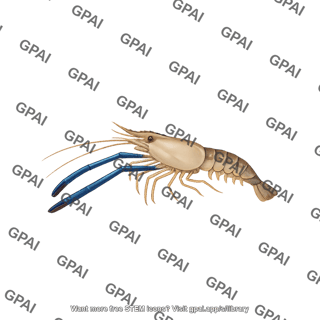 Giant freshwater prawn macrobrachium rosenbergii