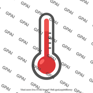 Thermometer high symbol
