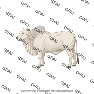 Cow bos indicus bull