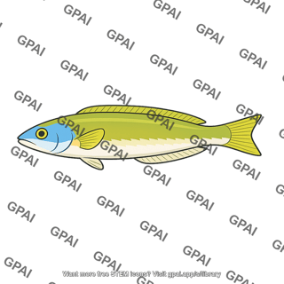 Blue headed wrasse female