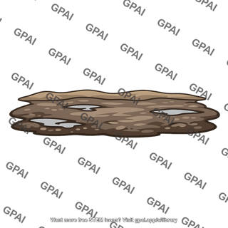 Muddy floodplain