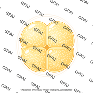 Zebrafish embryo 4 cell stage cross section