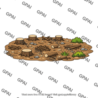 Logged land
