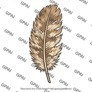 Contour feather abdominal damaged average