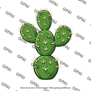 Cactus paddled form