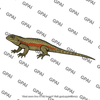 Rusty lizard sceloporus olivaceous