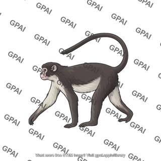 Sooty mangabey cercocebus atys