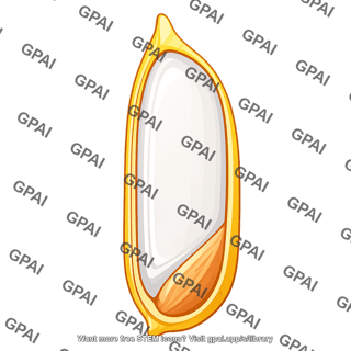 Rice grain cross section