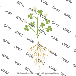 Subterranean clover with roots 1