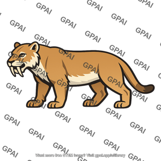 Saber toothed tiger
