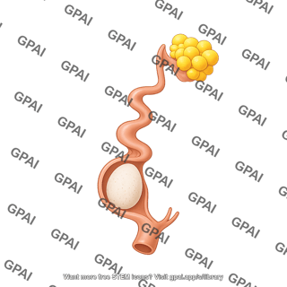 Bird reproductive system with egg