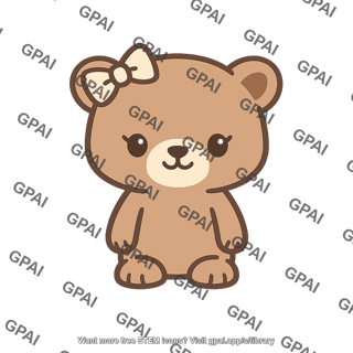 Teddy bear with bow