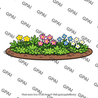 Flower garden patch
