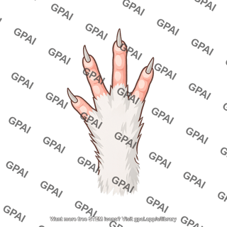 Mouse paw front dorsal