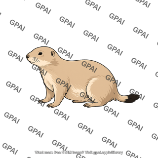 Black tailed prairie dog cynomys ludovicianus
