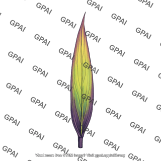 Corn leaf with phosphorus deficiency