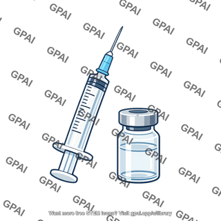 Vaccine syringe and vial