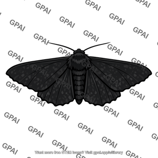Peppered moth melanistic