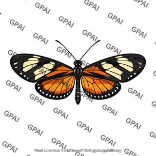 Melinaea menophilus butterfly